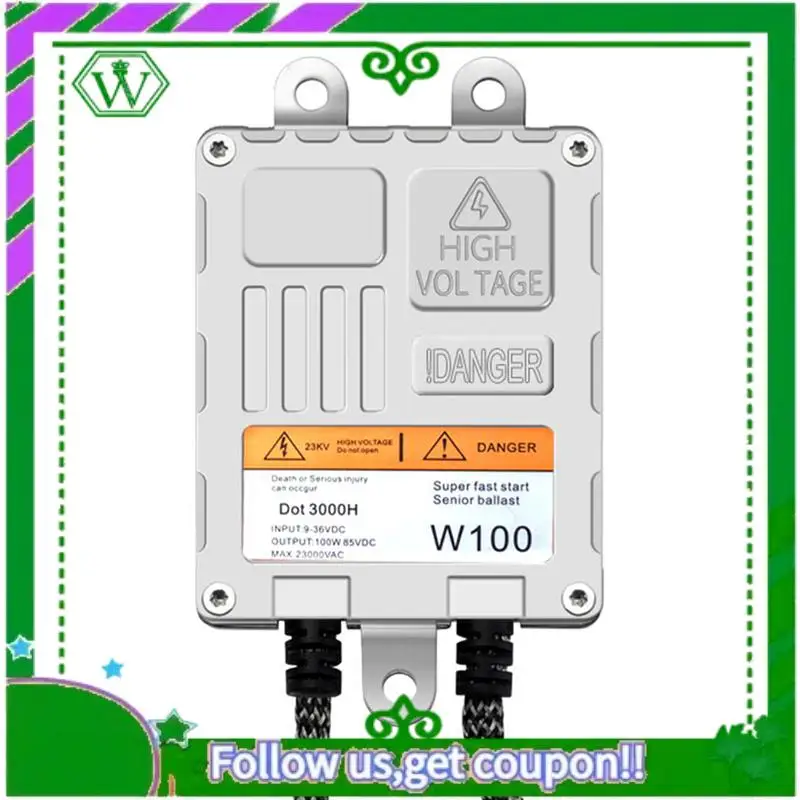 

AC34-100W HID Балластный балласт широкого напряжения W100 Балласт 9-32 В для автомобиля Ксеноновая лампа Ксеноновая лампа для рыбалки 100 Вт Высоковольтная посылка