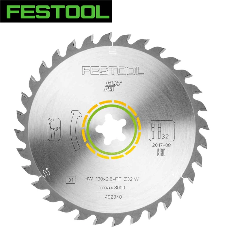 

FESTOOL 492050 Bench-mounted Circular Saw Slade For Working With Every Type Of Wood 190mm*2.6mm*32T