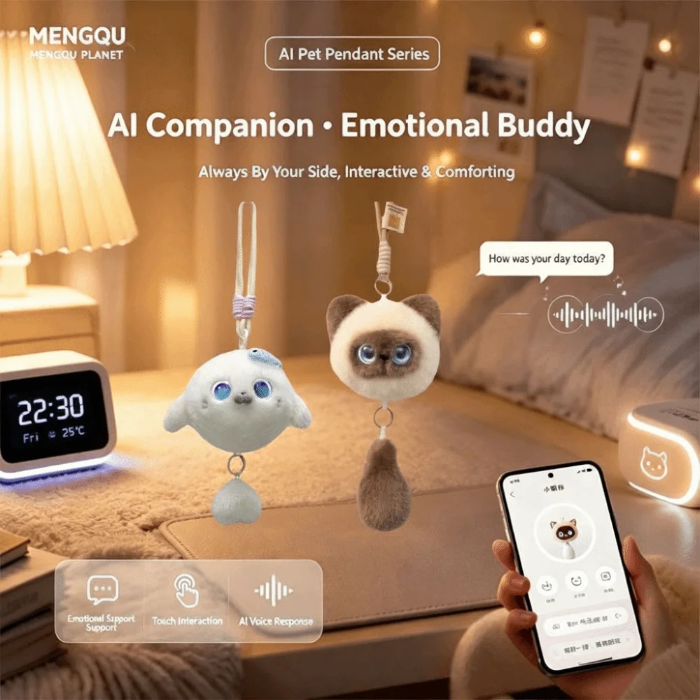 AI Continuous Dialogue AI Cat Intelligent Voice Communication Personal Companion AI Cat Spirit Pendant AI Cute Pets
