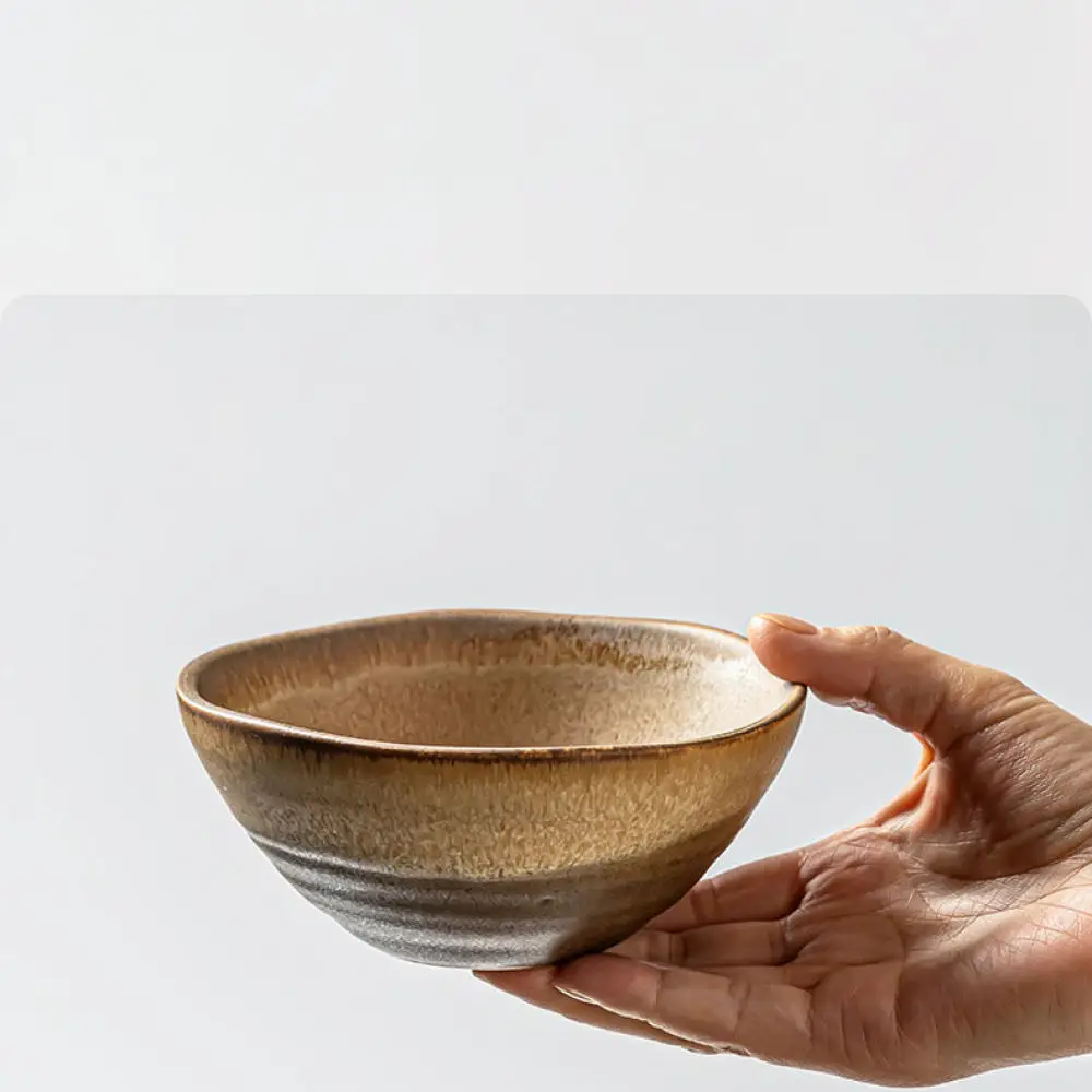 Decorative Retro Ceramic Tableware Set Round Plate Bowl Cup For Home Kitchen Dining Supplies Durable Quality Dish