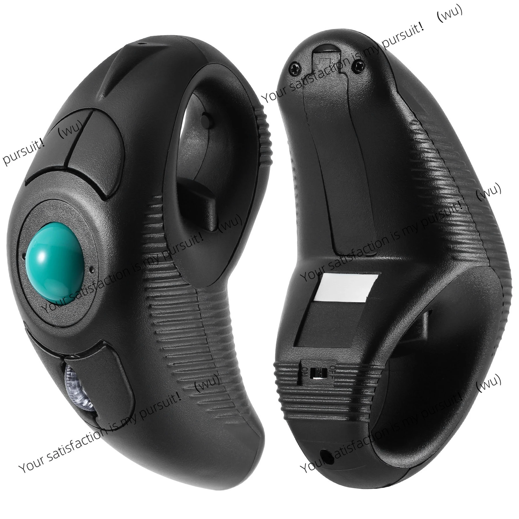 Digital 2.4GHz Wireless Trackball Mouse Ergonomic Design Handheld Optical Mouse for Android TV PC