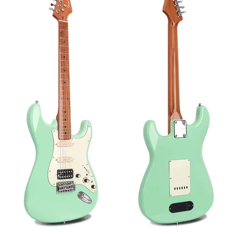 

Оптовая продажа электрогитар ST Smiger Popular с 22 ладами с закругленными концами и встроенными эффектами, электроакустическая гитара