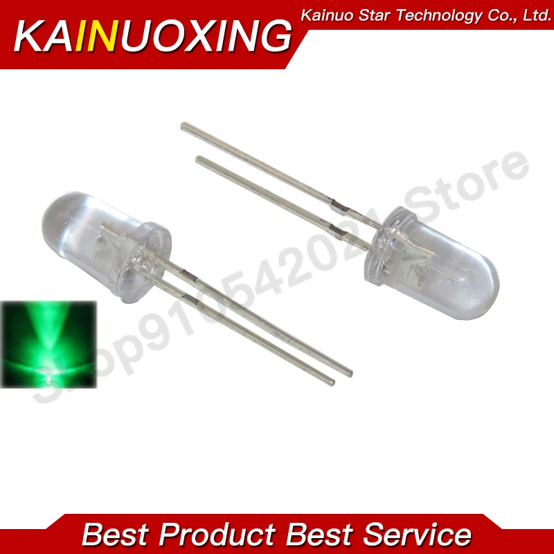 طقم led دائري متنوع ، أبيض ، أصفر ، أخضر ، أزرق ، 5 أحمر فاتح ، = 5x20pcs