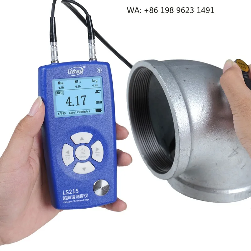 Through Surface Coating Ultrasonic Pipe Wall Measuring Tool For Automobile Chassis Hydraulic Steel Pipeline Inspection