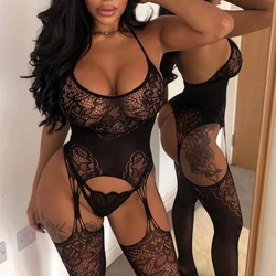 Hot Sale Sexy Lingerie Women's Bodystockings Erotic Underwear Crotchless Sleepwear Wedding Uniforms Party Clubwear Sexy Lenceria