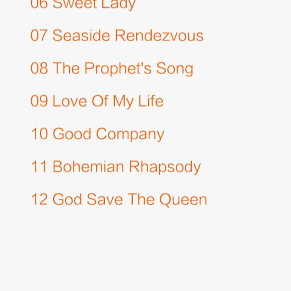 Queen A Night At The Opera CD-Album Bohemian Rhapsody Lyric Book Rock Collection