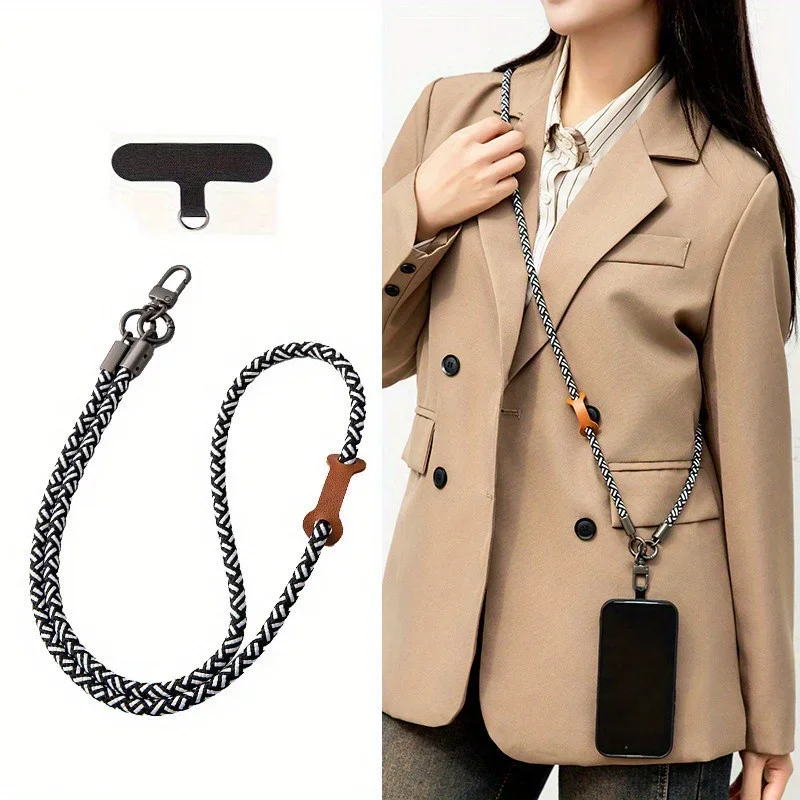 

Регулируемый ремешок для телефона 120 см/42 дюйма, 7 мм, со съемными зажимами