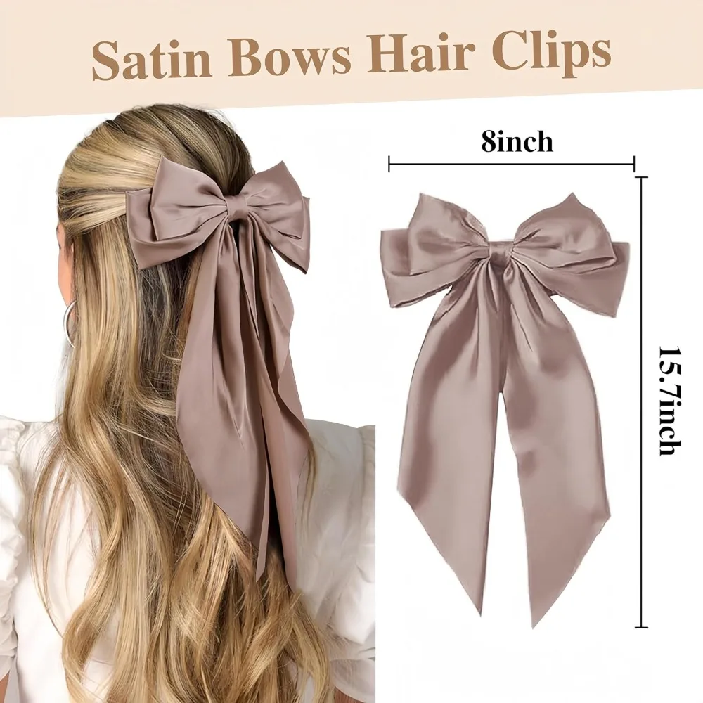 

Hair Ribbon Clips with Long Tails Cute Vintage Hair Accessories for Women and Girls