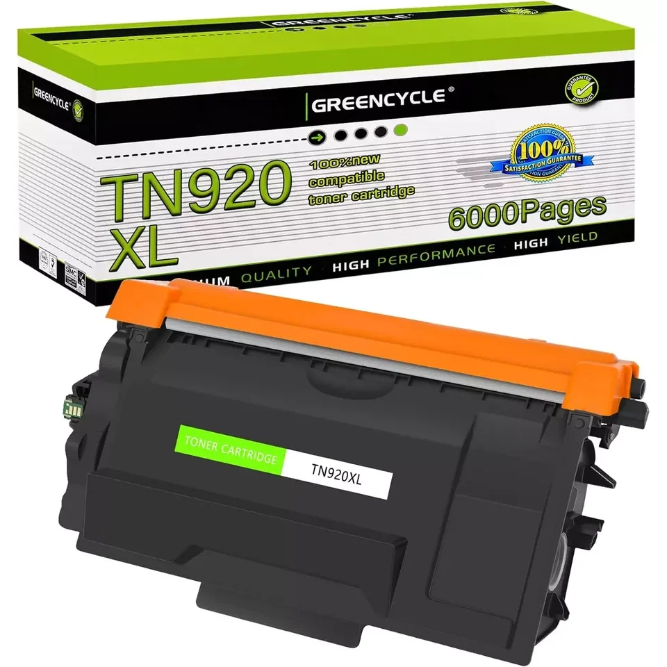 1-4PK TN920 TN920XL Toner Cartridge for Brother HL-L6210DW HL-L5210DW HLL5215DW Printer with Chip