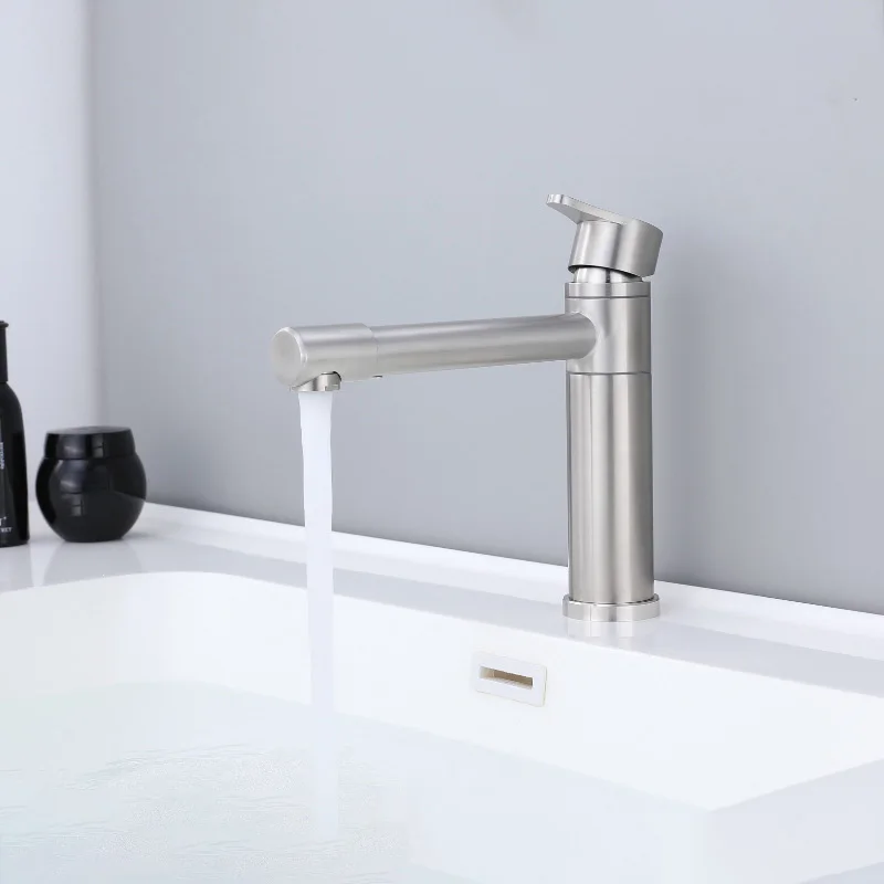 

Minimalist Bathroom Faucet Vessel Sinks Mixer Vanity Tap Staineless Steel Swivel Spout Washbasin Faucet Toilet Lavotory Faucets