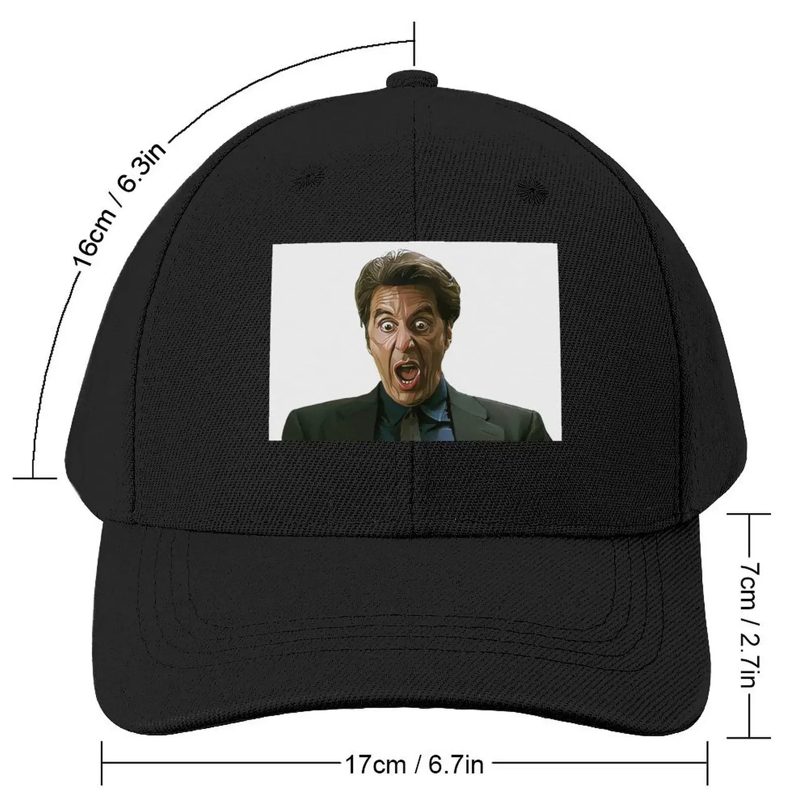 Al Pacino illustration HEAT Baseball Cap Streetwear Anime Hat Women's Beach Men's