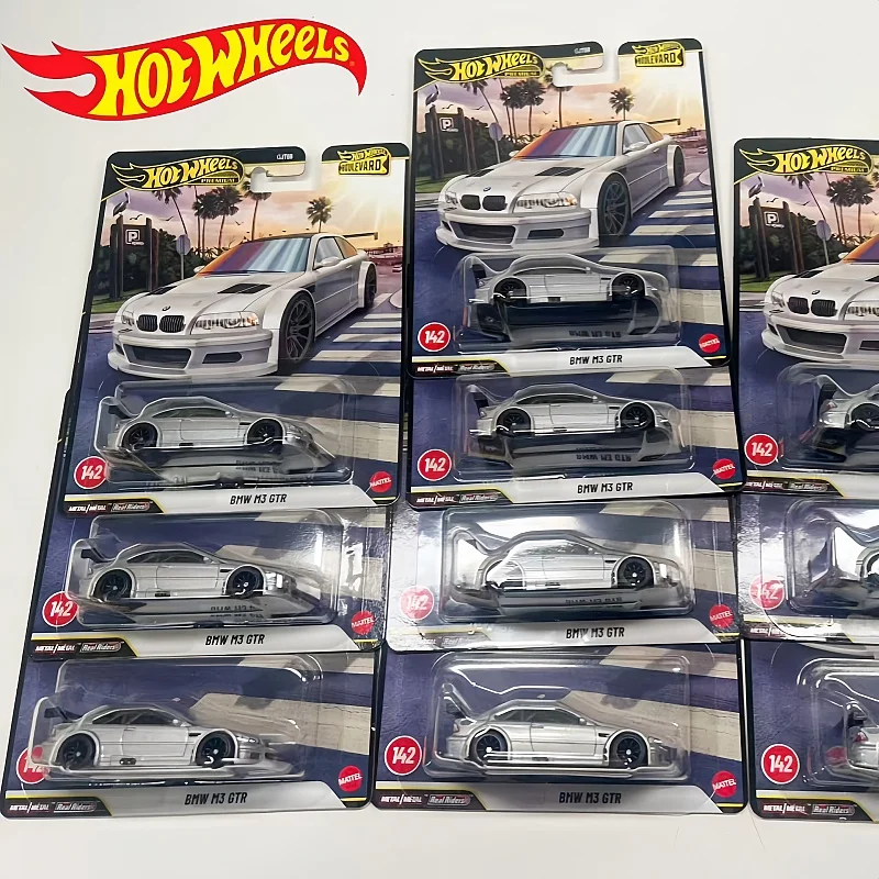 

Коллекционная модель автомобиля Hot Wheels Premium Boulevard BMW M3 GTR, масштаб 1:64, литая из сплава, для мальчиков, детей и коллекционеров