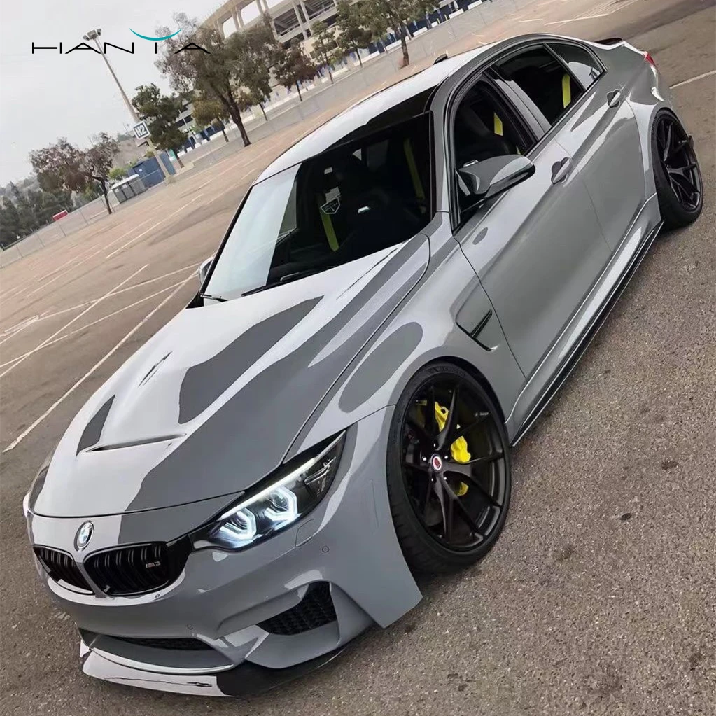 

Super Glossy Film Grey Auto Body Wrapping PVC Car Wrap Vinyl