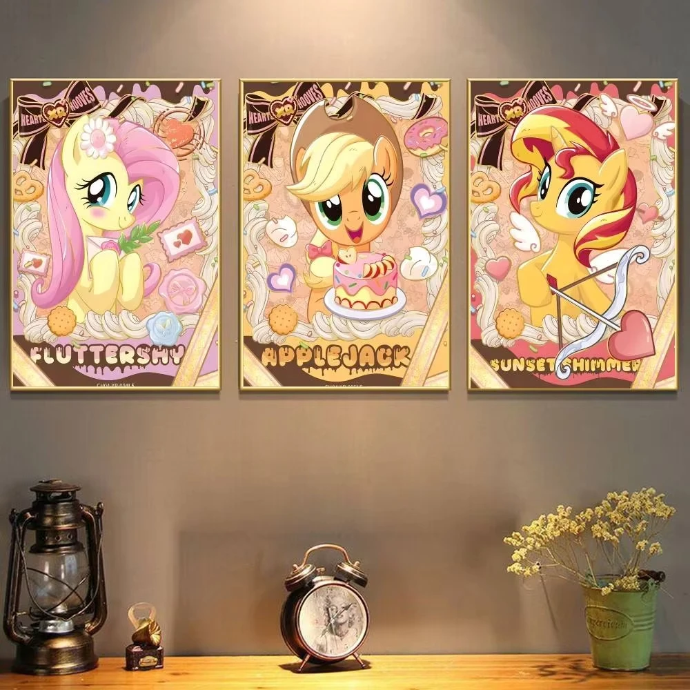 1 Stück, Cartoon My L-Little P-Pony Pink Poster Art mit Drucken, für Zuhause, Schlafzimmer, Wohnzimmer, Dekoration, Geschenk – Detail 2