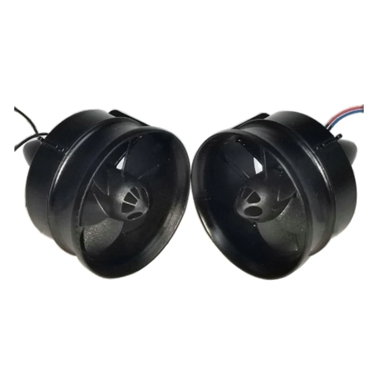 1Pair K30 Brushed Ducted Fan DC 4.2V 4.5A Brush Motor+Propeller Assembly Kit with 45g Thrust for DIY Model RC Jet Airplane