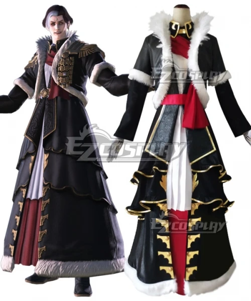 Final Fantasy XIV FF14 Emet-Selch Solus Zos Galvus Dress Christmas Party Halloween Uniform Outfit Skirt Cosplay Costume E001