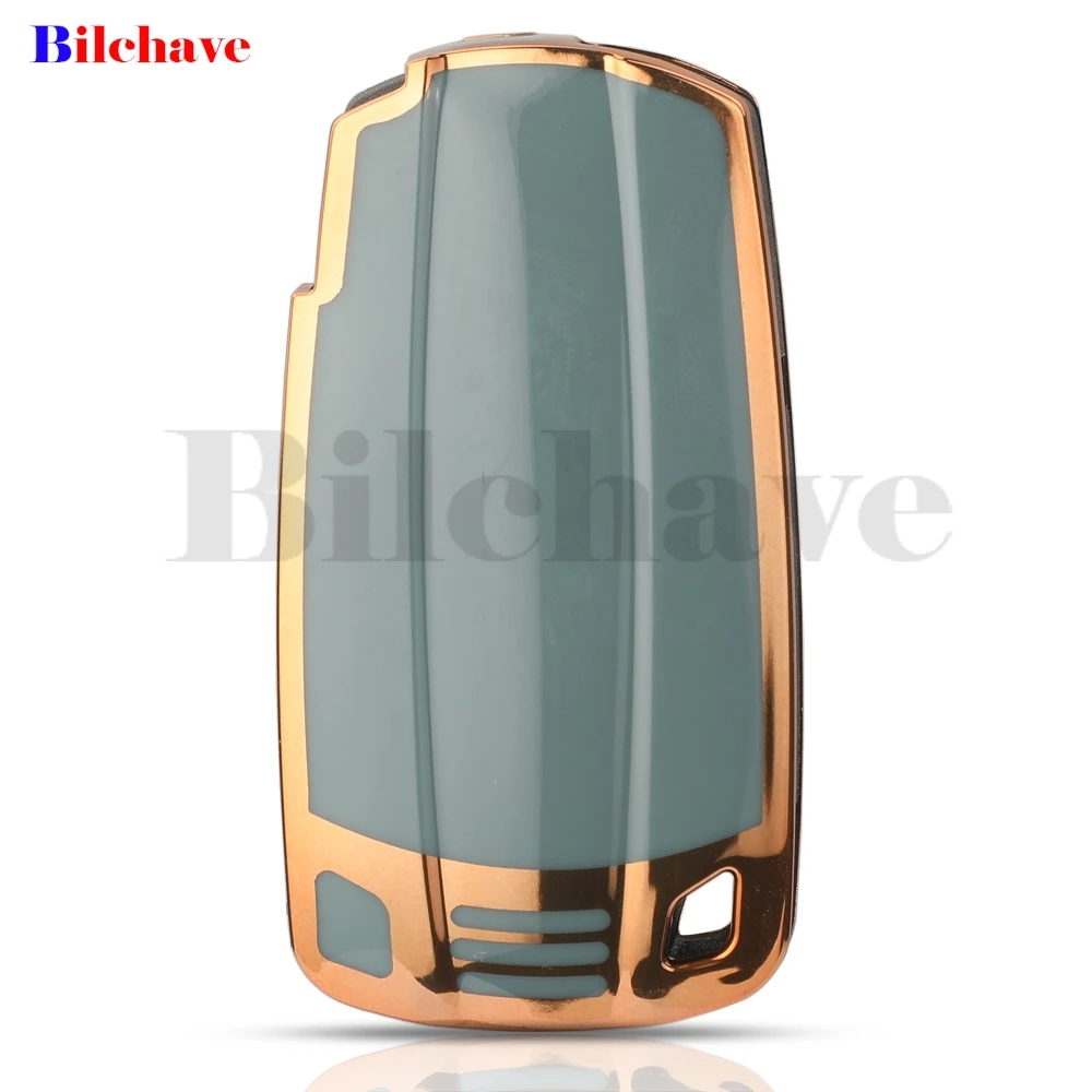 Jingyuqin-tpu غطاء مفتاح السيارة ، غطاء حماية لسيارات bmw e60 ، e61 ، e70 ، e81 ، e87 ، e90 ، e91 ، e92 ، x1 ، x5 ، x3 ، 1 ، 3 ، 5 ، 6 ، z4