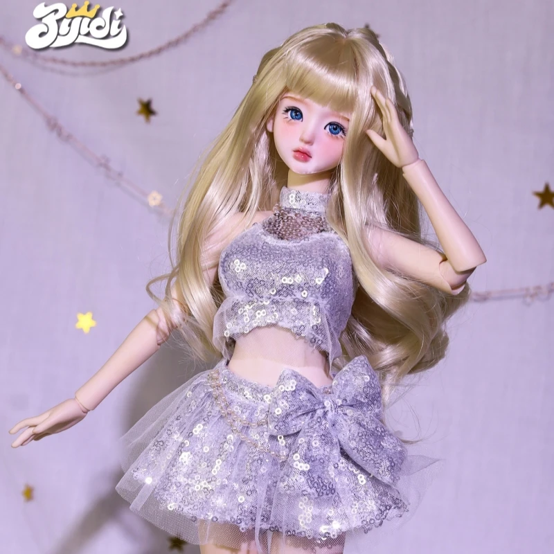 Bjidi Serie Limitata 1/4 Bambola BJD MJD Set Completo con Abito da Palcoscenico e Trucco, Bambola Snodata 45cm, Modello Fai da Te, Regalo di Compleanno per Ragazze