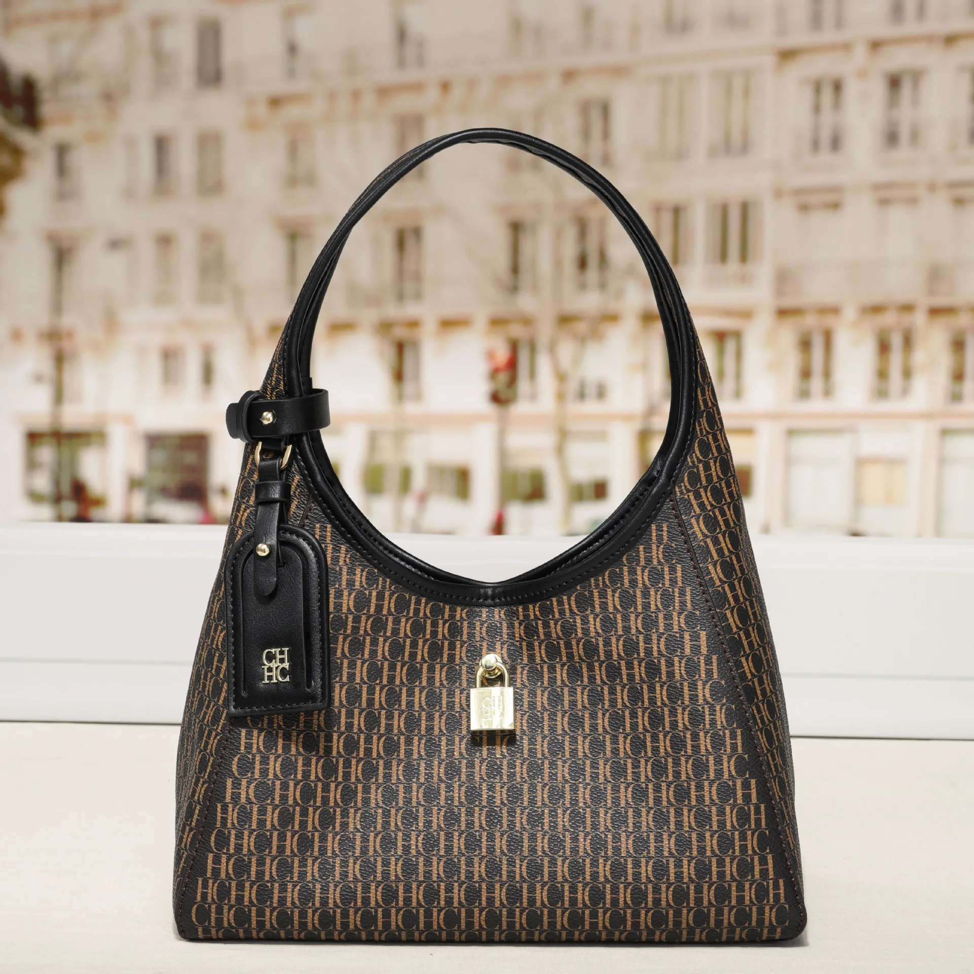 

New Women Crescent Moon Bag Unique Design Shoulder Underarm Purse Fashion Print Handbag