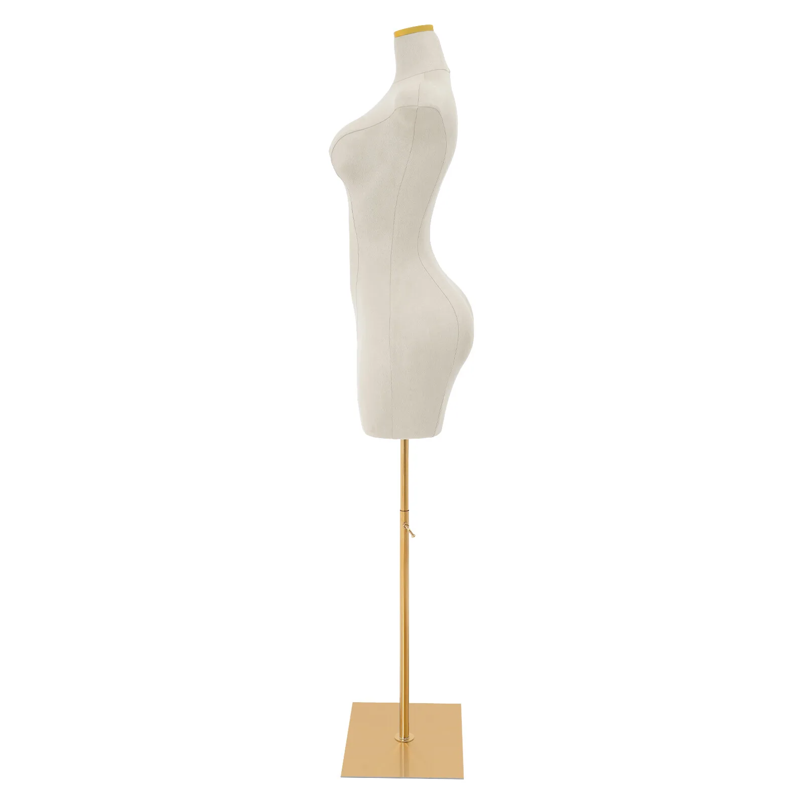 Mannequin jurkenvormstandaard vrouwelijk hoogteverstelbaar wit vrouwelijk mannequinmodel met standaard halve lengte model mannequin vorm ﻿ - afbeelding 2
