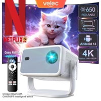 TP350 Netflix Certification Projector 4K Android 13 Native Wifi6 BT5.2 1080P 650ANSI Portable Projector Auto Keystone Correction