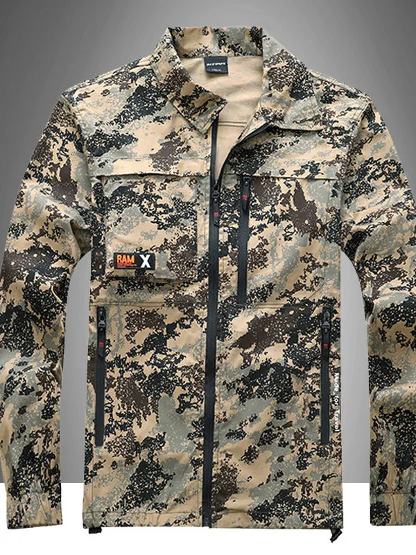 

Повседневная камуфляжная рабочая куртка: тонкая, летняя, легкая, грязеотталкивающая, для защиты при сварке, мужская модная верхняя одежда для офиса