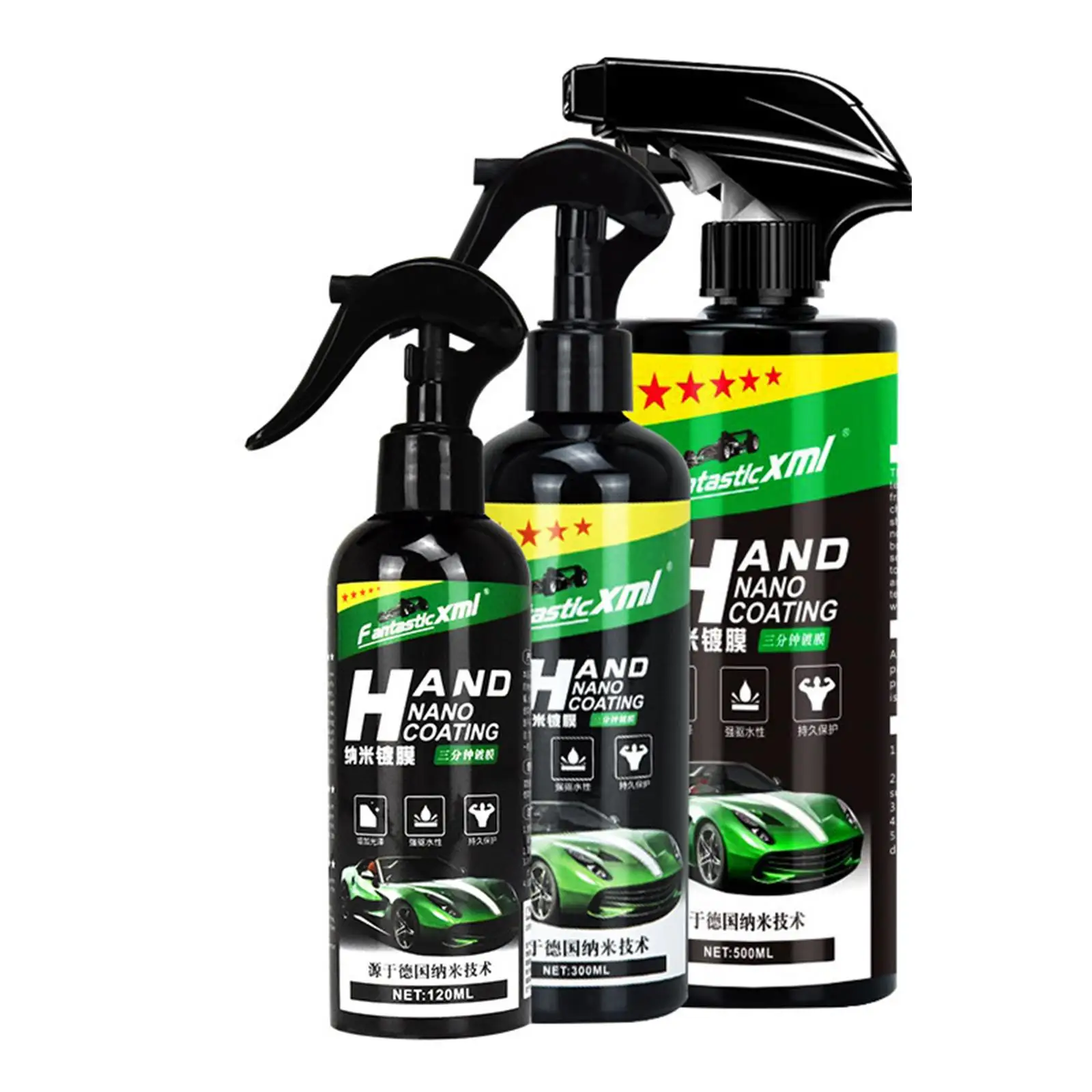 طلاء رذاذ نانو من السيراميك عالي اللمعان مسعور لحماية طلاء السيارات البولندية لتفاصيل السيارة