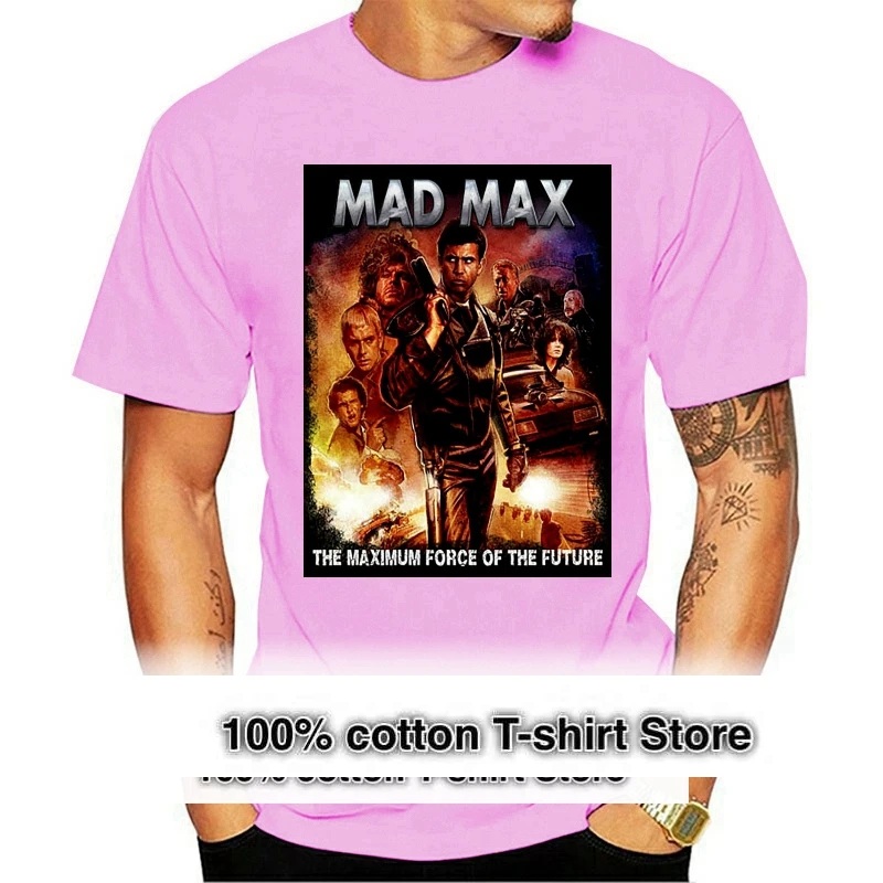 Mad Max Maximum Force Movie Poster Mens White Tshirt Sloth Shirts Snus T Shirts Streetwear Tshirt Bull Terrier Geiigd