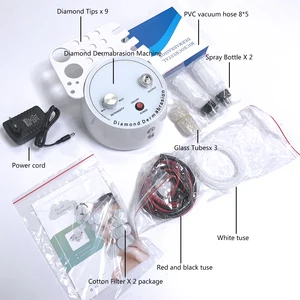 Combo conjunto de ferramentas de beleza diamante 3 em 1 cicatriz microdermoabrasão máquina dermoabrasão spray água esfoliação rugas rosto peeling 6 principais vendas aparelho peeling de cristal - №6