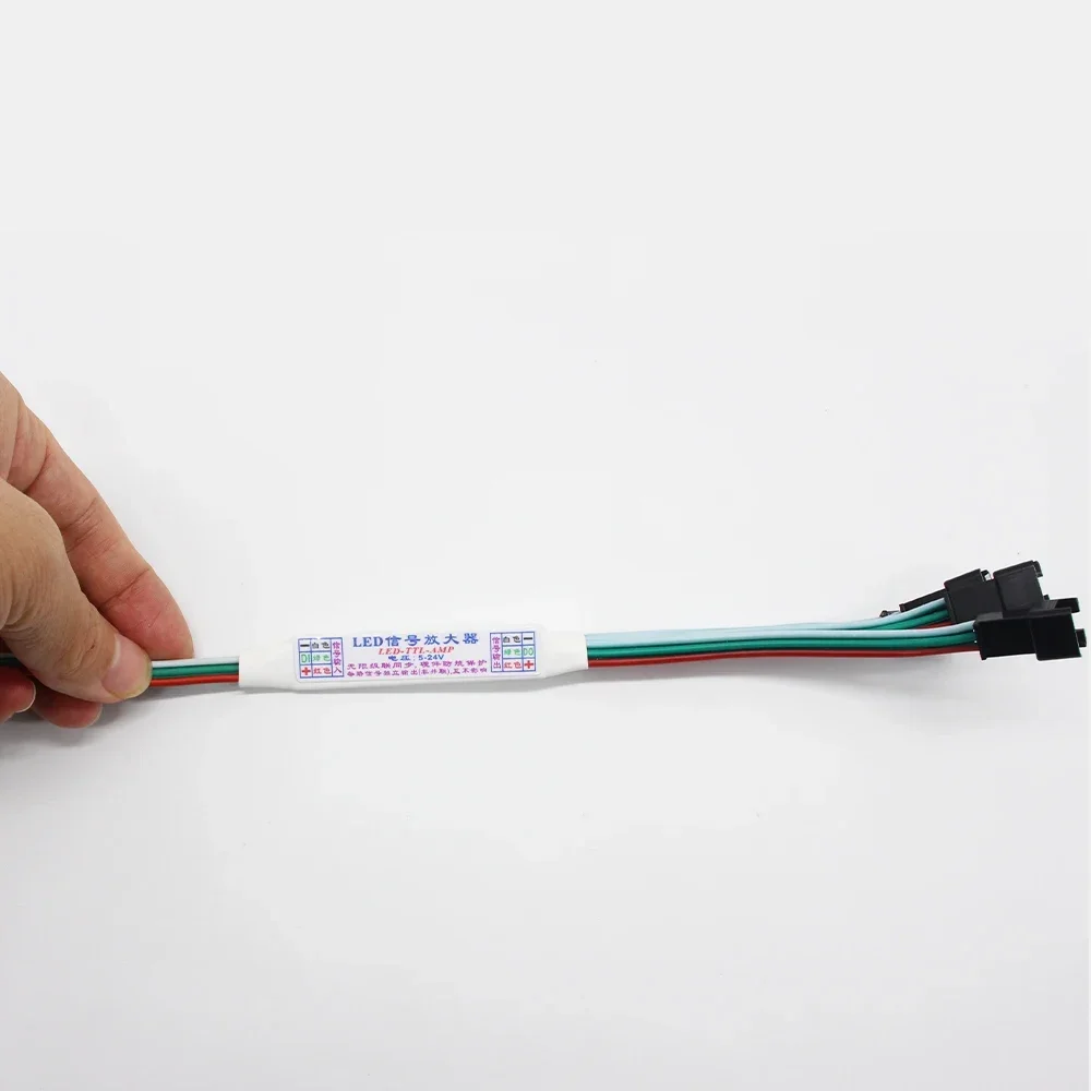 5-24V SPI Singal Amplifier 3Pin for Running Water LED Strip Light WS2811 WS2812B SK6812 Addressable RGBIC Horse Race Lamp Tape
