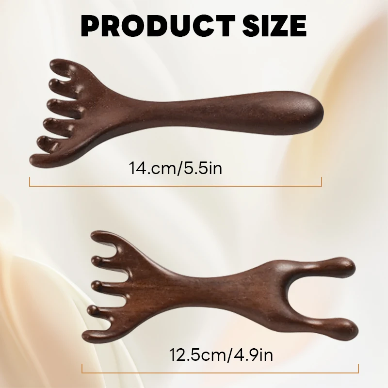 Massage Gua Sha Comb Head Relaxing Six Tooth Comb Scalp Scraping Massager Help Blood Circulation Anti-static Smooth Hair Care