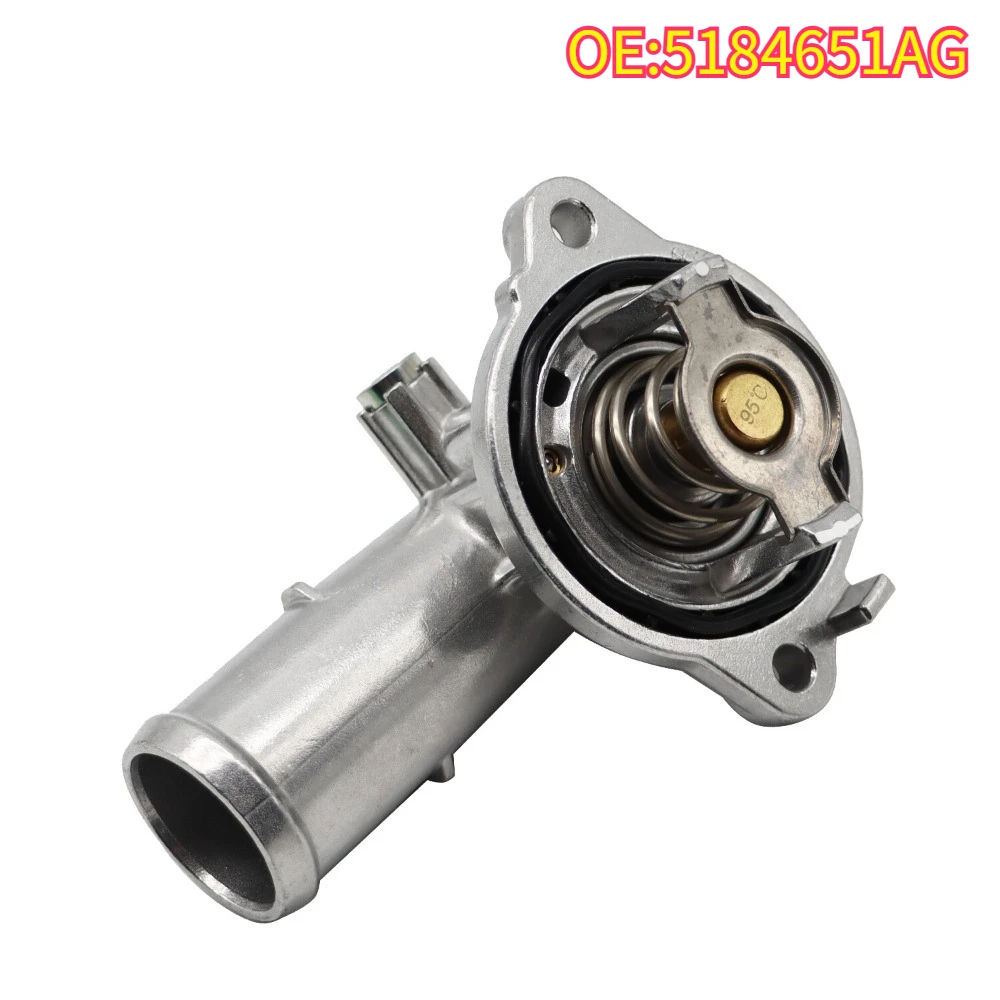 

High quality New For 5184651AG Jeep Wrangler JK 2018 Grand Cherokee 2011-2020 Chrysler 3.6L Coolant Aluminum Thermostat Housing