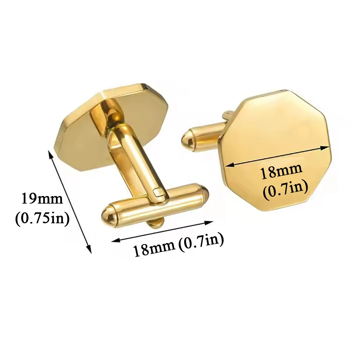 1 paar Hohe Qualität Edelstahl Manschettenknopf Modeschmuck für Männer Business Hochzeit Hemd Manschette Tasten Bankett Zubehör Geschenk – Detail 4