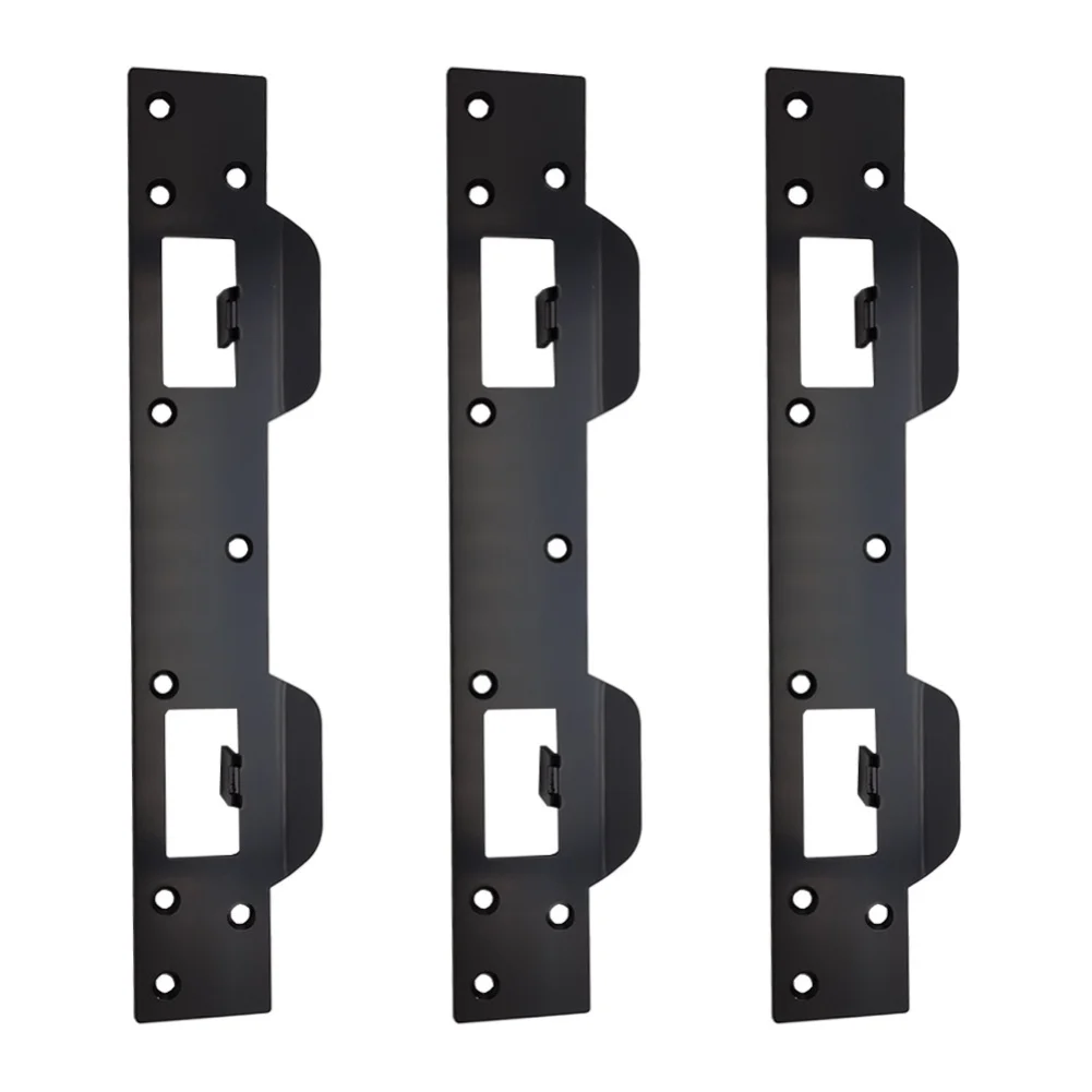 

Стальная дверная защелка для врезного замка и защелки, расстояние между отверстиями 5,12–6 дюймов, сатинированное никелевое покрытие для долговечности