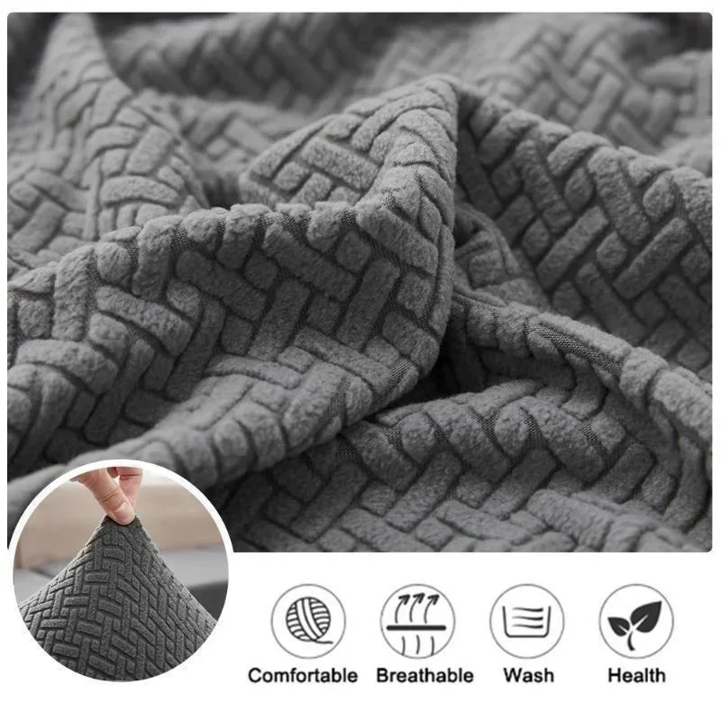 Coprisedile per sedia da pranzo elasticizzato Jacquard 1PC fodera per cuscino del sedile Anti-sporco rimovibile per cucina, sala da pranzo,