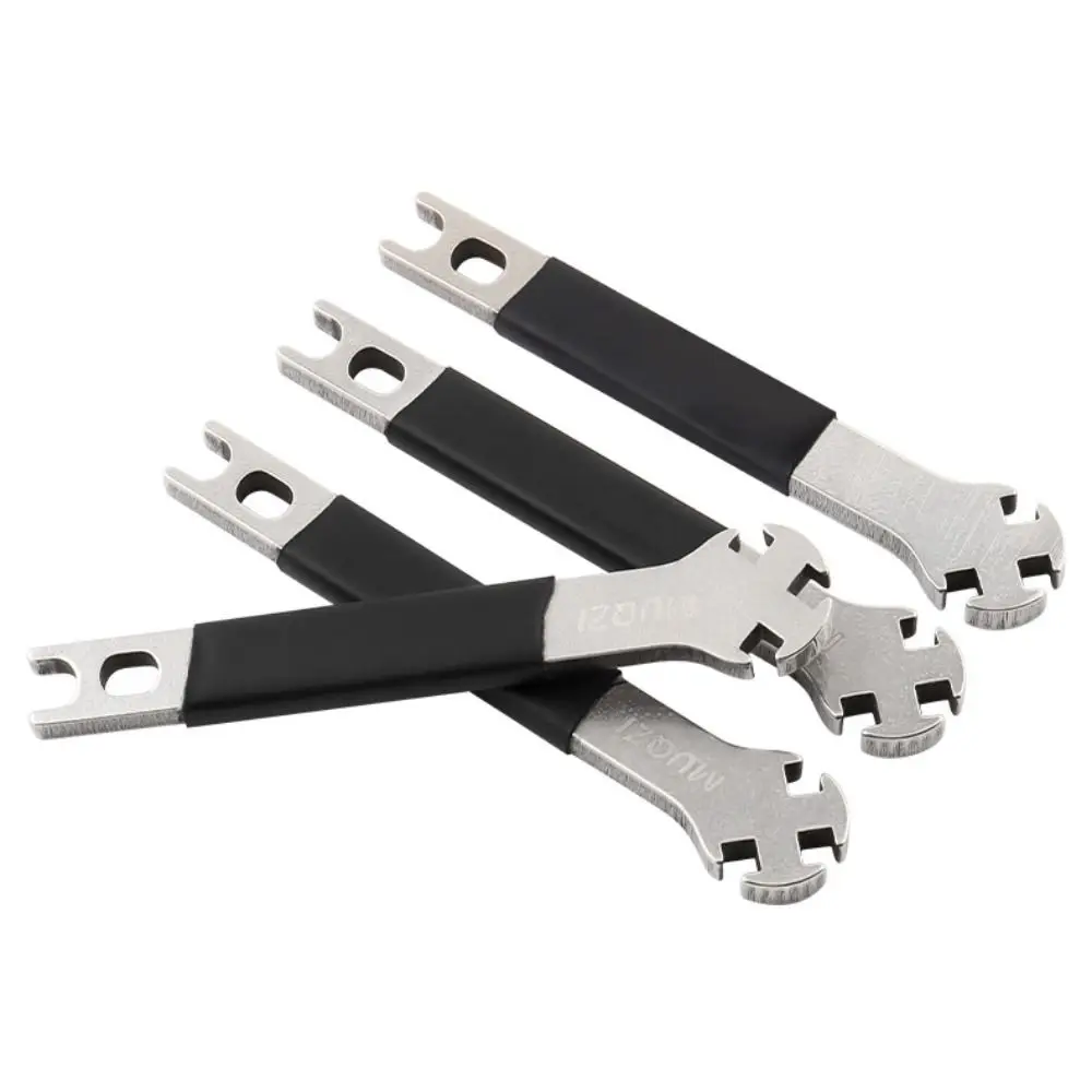 Stainless Steel Bike Spoke Wrench Portable Multifunctional Wheel Spoke Wrench Tool Durable Adjustment Correction Spoke Cap Tool