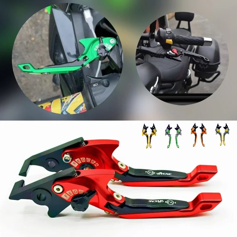 

For Kawasaki Mean Streak/VN1500 2002-2003 Motorcycle Parts 3D Brake Lever Set Foldable Adjustable Handle Levers