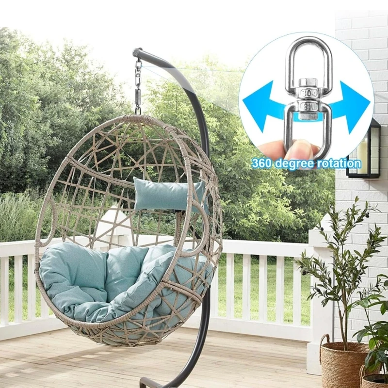  Steel Yogas Swing Spring 250kg Weight Capacity Rotation Mechanism Hammock Suspension Spring For Hammock Chairs Punching Bag