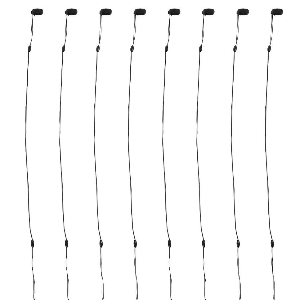8 Pcs Anti-lost Lanyard High Elasticity Nylon Silicone Wrist Retractable Spring Stylus Pen Holder Durability Versatile