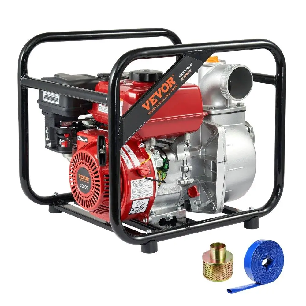 

Gasoline Engine Water Pump 3 Inch Gas Powered Transfer Pump 7HP Portable 4 Stroke High Efficiency Water Pump