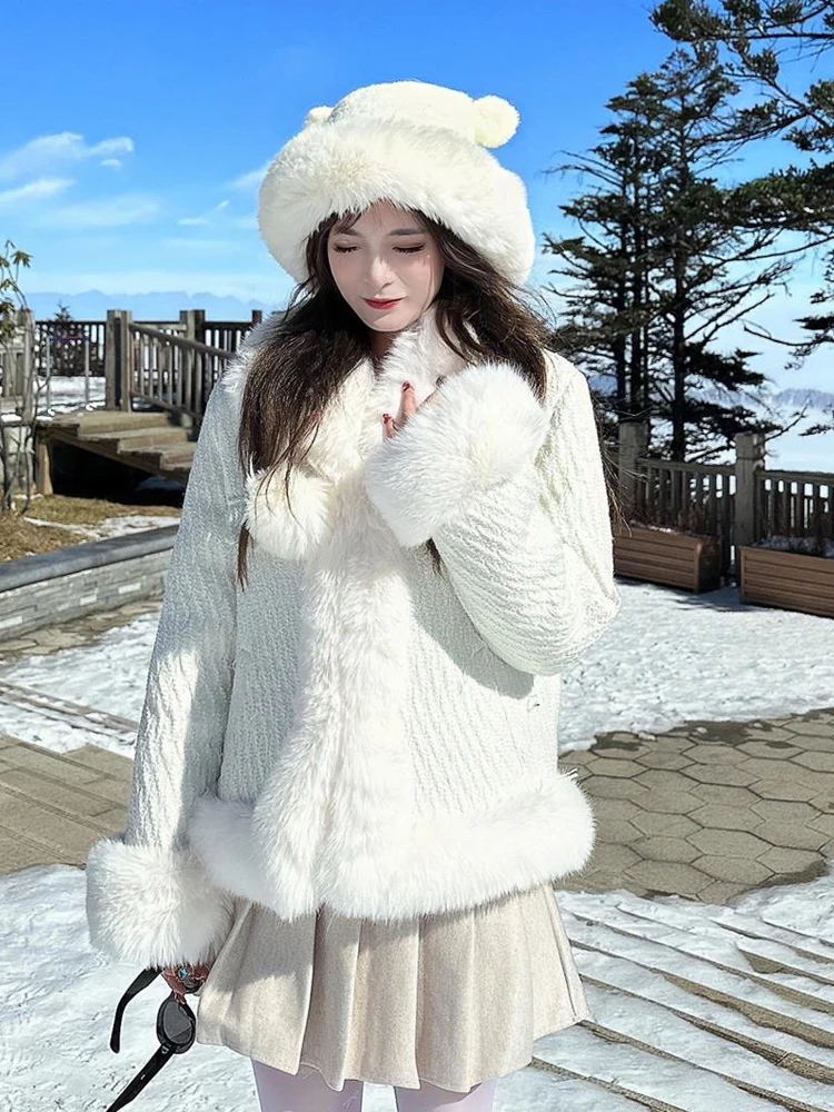 2025年 レディースファッション ショート丈 気質 フェイクファーコート 冬新作 1116