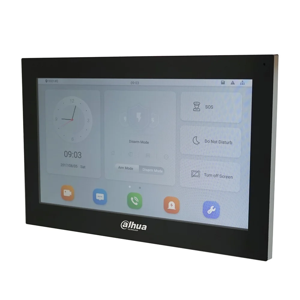 Dahua VTH5341G-W PoE(802.3af) 10-inch digital indoor monitor, Video Intercom monitor,wired doorbell monitor