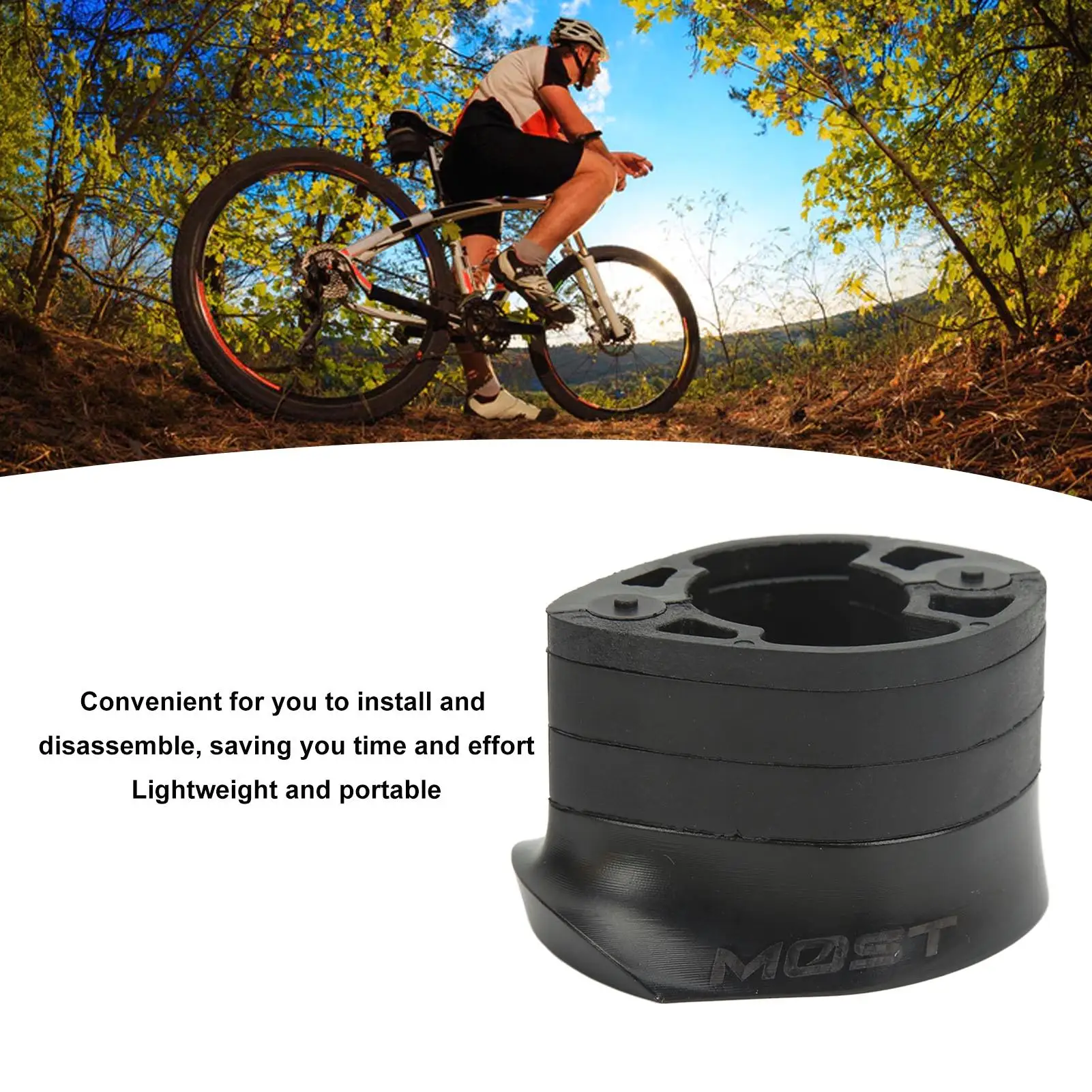 Finely Polished Bike Headset Spacer with Washer for Cycling