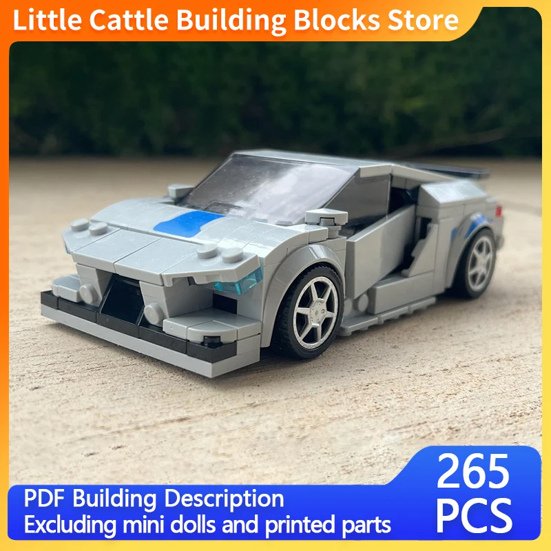 City Car Model MOC Building Bricks High-Performance Super Sports Car Modular Technology Children Holiday Gifts Assemble Toy Suit