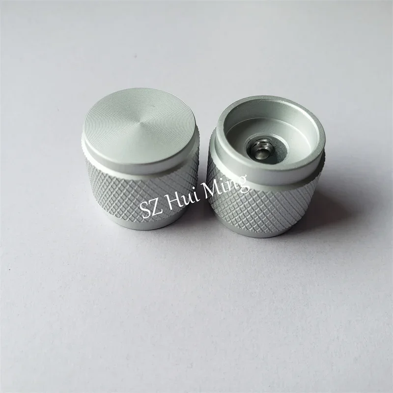 5pcs Aluminum Alloy Knob Black Solid potentiometer knobs Knurled 17*16mm cap Rotary cap Volume Switch Knobs HI-FI amplifier
