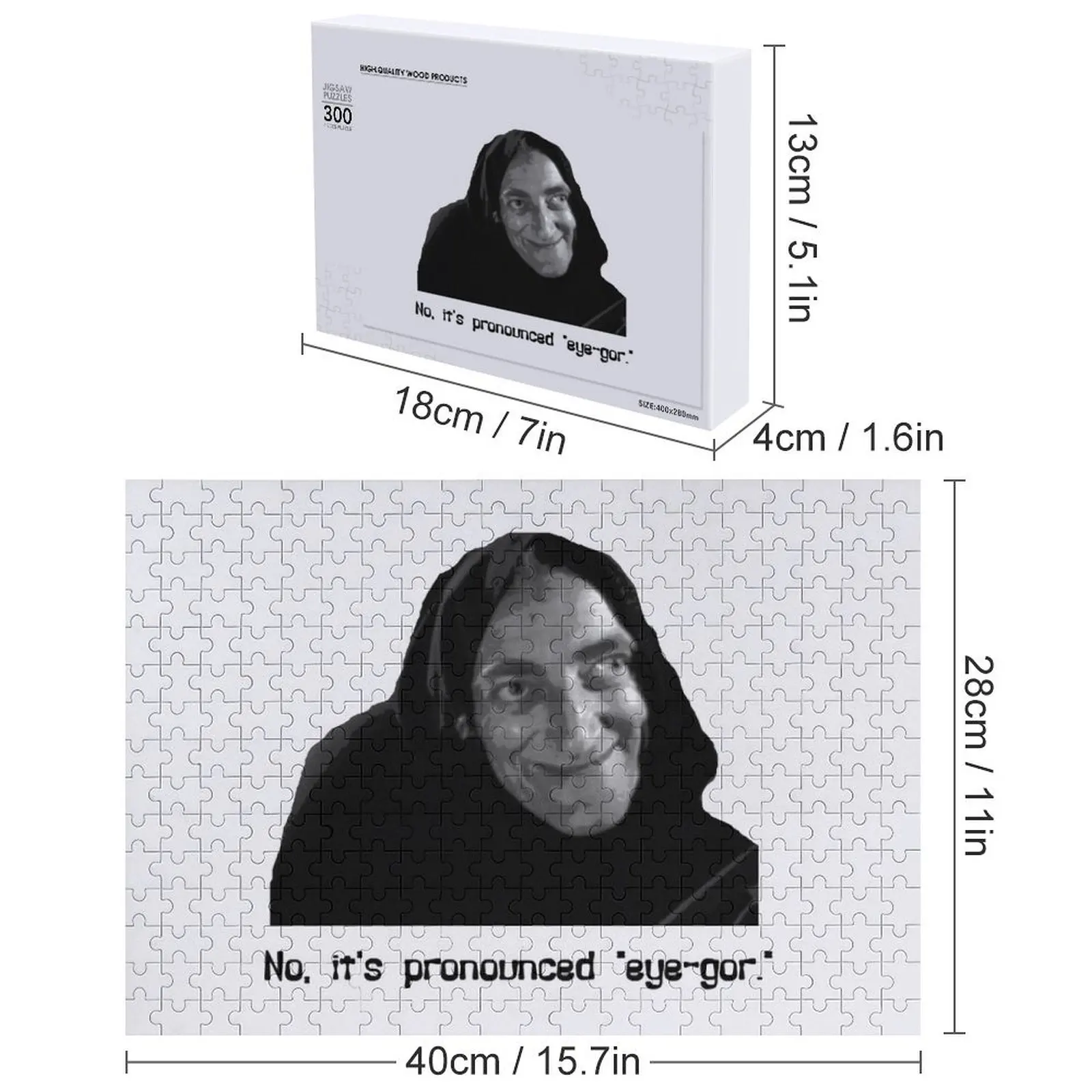 لا، إنه نضج عين غور. بازل قطع مخصصة للأطفال لعبة طفل شخصية هدايا مخصصة اسم لعبة ألغاز خشبية #5