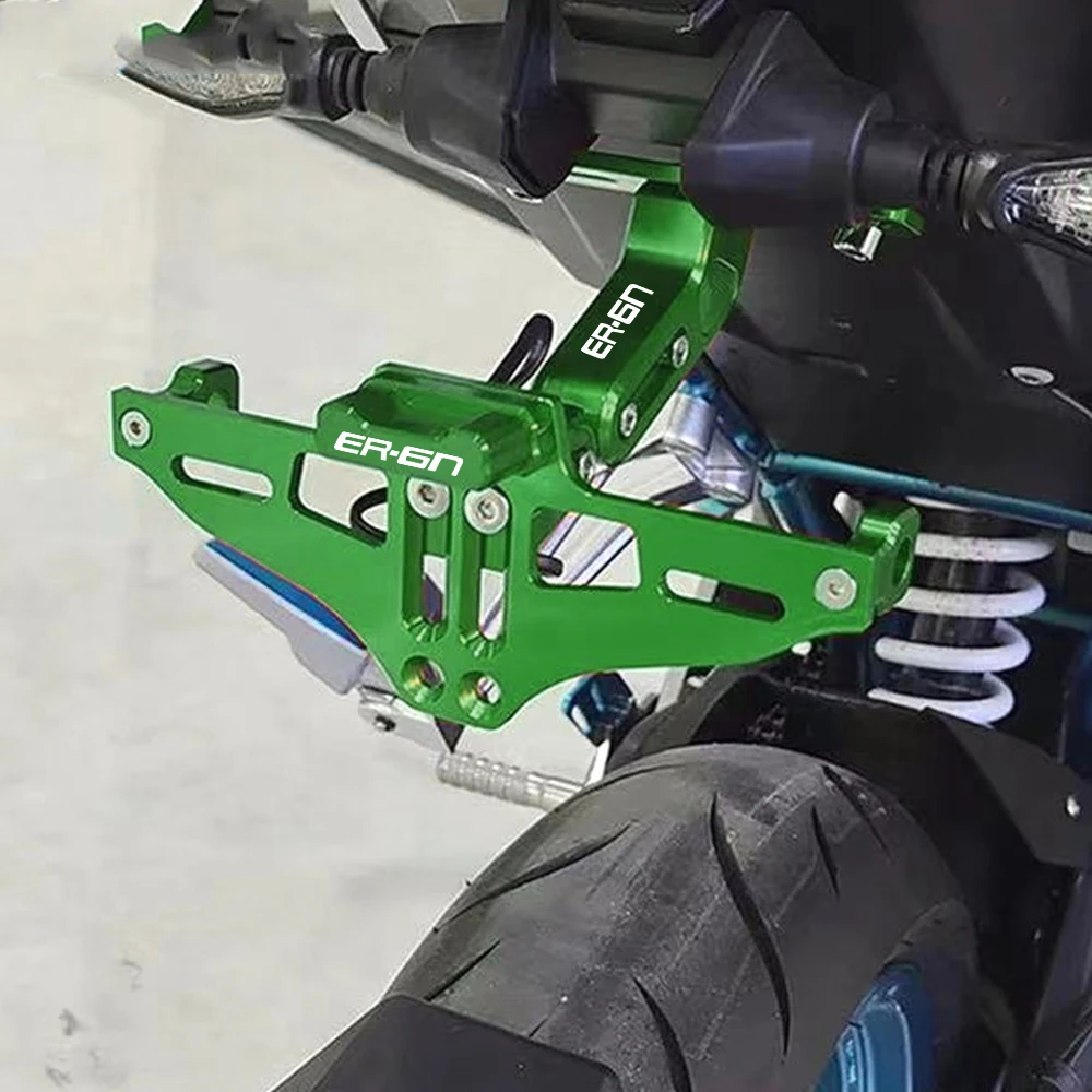 For Kawasaki ER6N ER6F ER-6N License Plate Holder ER-6F Ninja 650 2012-2016 15 turn signal Number Plate Frame LED Light Bracket
