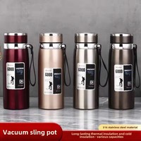316 stainless steel thermos cup outdoor portable tea separation cup car travel 1000ml large capacity teacup