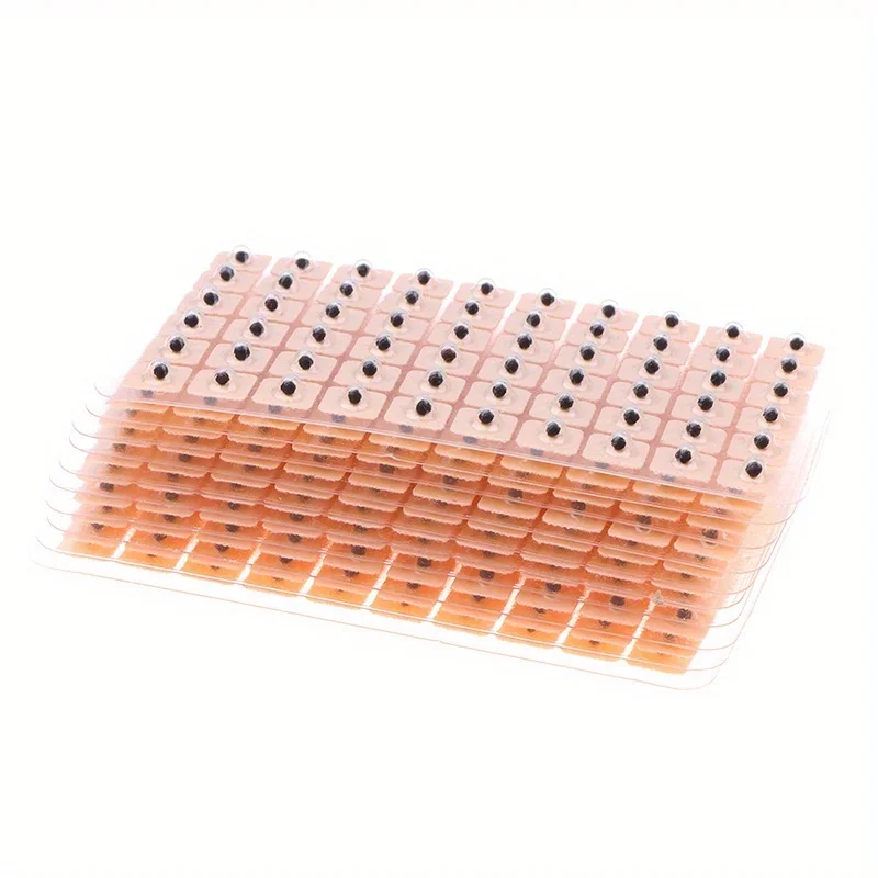 600/1200PCS Entspannung Ohr Aufkleber Therapie Nadel Patch Ohr Akupunktur Nadel Ohr Massage Pflege Auriculotherapie Vaccaria Samen – Detail 7