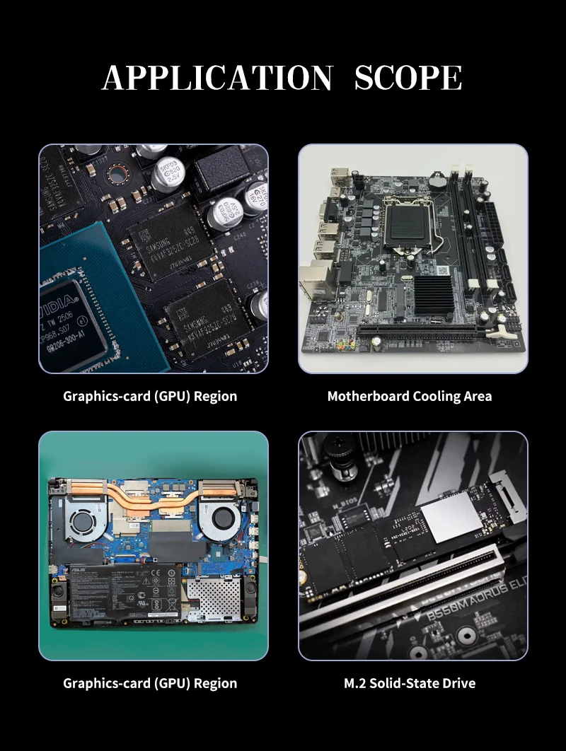 UPSIREN UTP-6 UTP-8 UTP-X Für VGA GPU IC Prozessor Thermal Pad Ersatz Wärme Blockieren Kitt Thermische Kitt Schnelle Kühlung – Detail 4